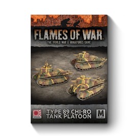 Battlefront Miniatures Flames of War Japanese Mid War Type 89 Chi-Ro Tank Platoon