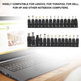 GUUZI Laptop DC Power Supply Kits 29 Pieces Universal 5.5 mm × 2.1 mm DC AC Power Supply Tips Plug for Power Supply Plug Jack Sets
