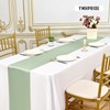 YMHPRIDE 10 Pack Sage Green Table Runner Satin Table Runner,