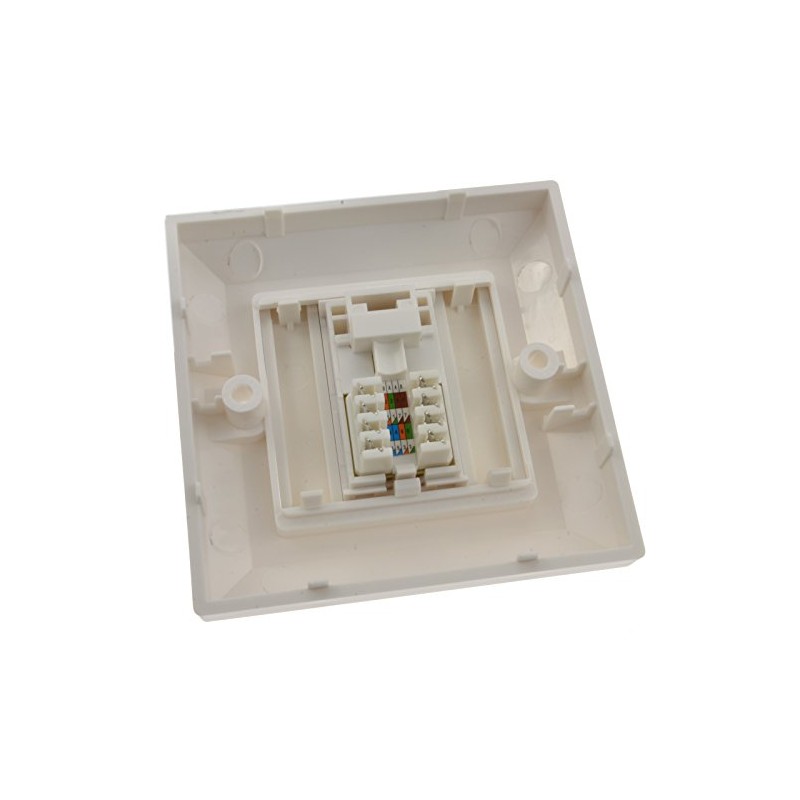 kenable RJ45 Face Plate Wall Sockets Cat5E Single 1 Port
