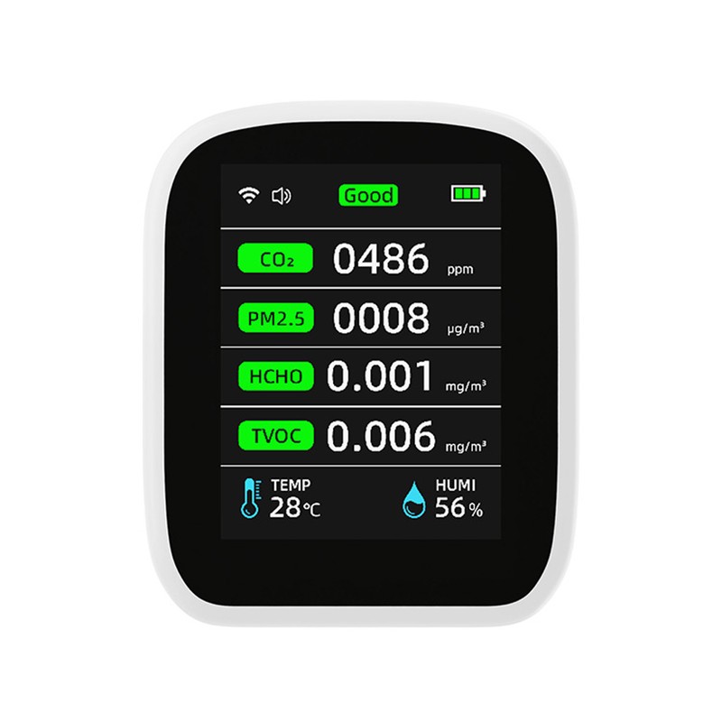 Tuya Wifi Portable Air Quality Meter 8in1 PM1.0 PM2.5 PM10