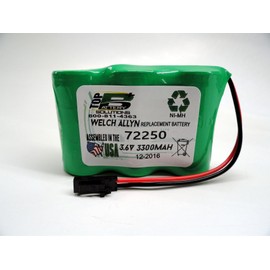 replacement Welch Alyn 72250 Rechargeable Battery
