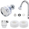 2 Pcs Bathroom Faucet Filter,Removes Chlorine Fluoride Heavy Metals,with Universal