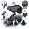 Adjustable Car Cup Holder Tray for Road Trips – 360°