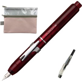 Platinum Curidas PKN7000 Full Nib Pen with Converter Set (#77 Gran Red, M (Medium))