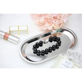 sea shell pearl bracelet - back sea shell pearl bracelet for woman 8 inch 12mm dmb2033-20