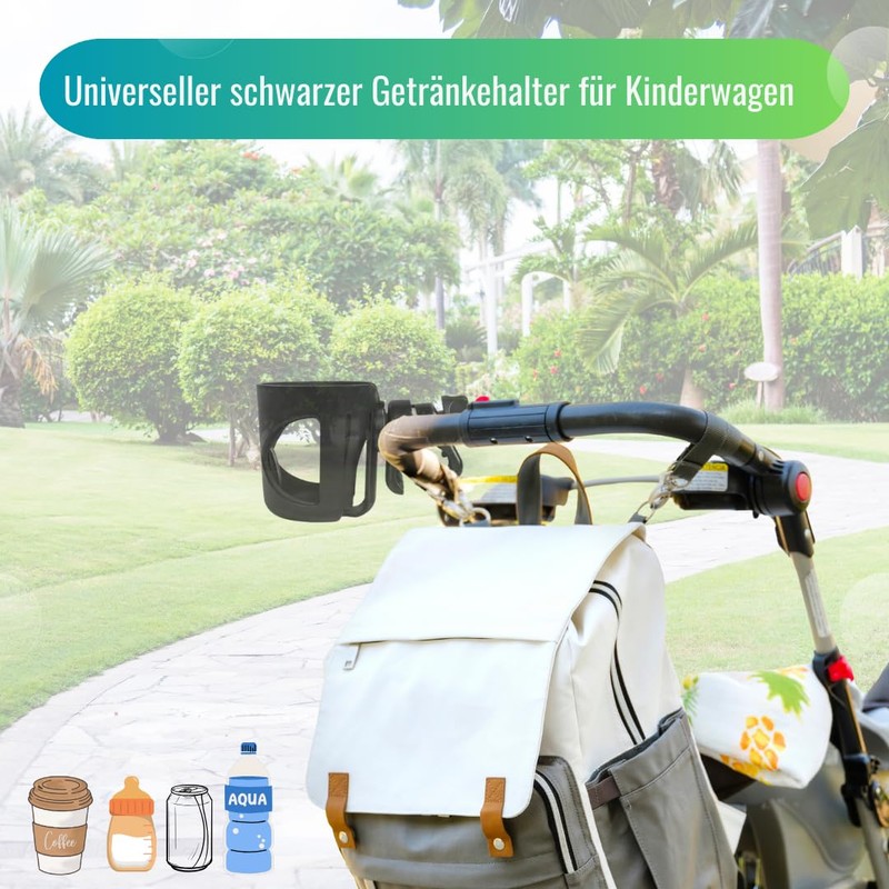 MC MICUS - Stroller Drink Holder, Universal Stroller Accessories, Stroller