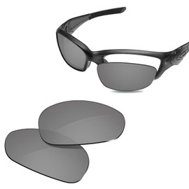 Glintbay 100% Precise-Fit Replacement Sunglass Lenses for Oakley Straight Jacket 2007 - Polarized Metallic Silver Mirror