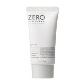 rom&nd rom&nd ZERO SUN CLEAN 2 Types ㅣSPF 50+ PA++++ SunscreenㅣNon-Greasy, No White Cast, Soft Finish, Powerful UV Protection, Moisturizingㅣ50ml 1.69oz (02 Tone Up)