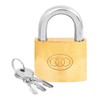 Specialist T263S Polished Brass Tri Circle Padlock with 3 Keys
