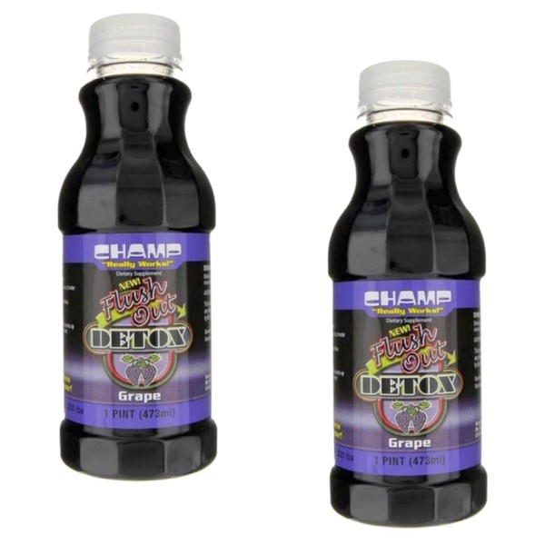 Champ Flush Out Detox Drink , Grape - 1 Pint