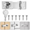 Flintronic Keyed Hasp Lock, 3 Inch Door Lock Hasps with