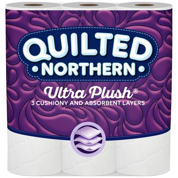 Quilted Northern Ultra Plush Mega-Roll Toilet Paper, Pack of 9