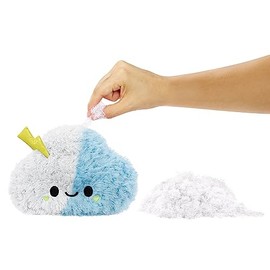 Fluffie Stuffiez Cloud Small Collectible Feature Plush - Surprise Reveal Unboxing with Huggable ASMR Fidget DIY Fur Pulling, Ultra Soft Fluff