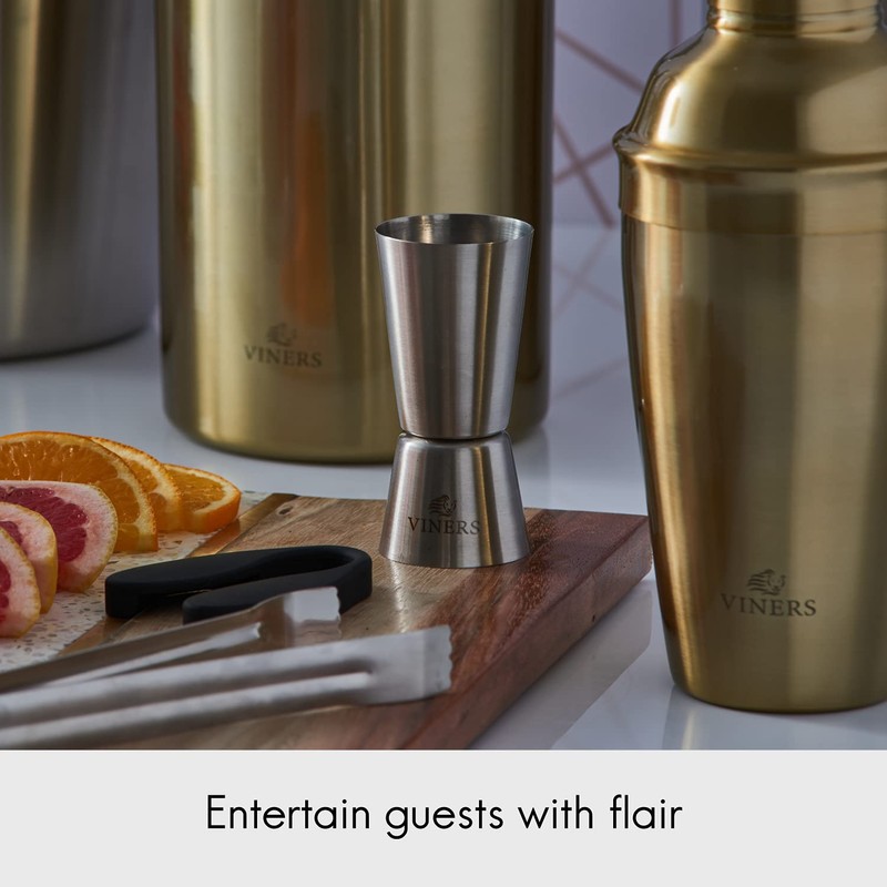 Viners Barware Double Deluxe Dual Spirit Measure Cocktail Jigger |