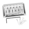 Fixed Hardtail Guitar Bridge U Shape Saddle Bridge Replacement Metal