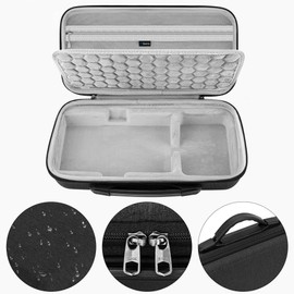 GEEKRIA Audio Interface Carrying Case, Compatible with Korg Volca Drum/Volca Keys/Volca Beats/Volca FM2 / Volca Sample 2 / Volca Bass, EVA Hard Shell Portable Travel Bag (Dark Gray)