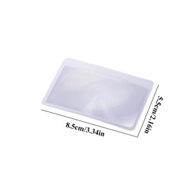 LIUJZZJ Pack of 6 Pocket Magnifiers in Credit Card Size, Card Magnifying Glass with 3x Magnification, Ultra Thin, Flexible and Shatterproof