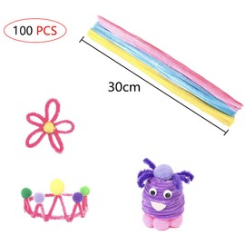 YFFSFDC Craft Mall, Craft Mall, 100 Mixed Colors, Children's Educational Toys, DIY Ornaments, Christmas Tree Decorations, Handmade Material