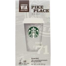 Starbucks Pike Place Roast Via Instant Coffee - 48 Packets