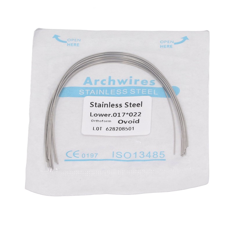 50pcs Dental Orthodontic Arch Wire Stainless Steel Orthodontic Rectangular Arch