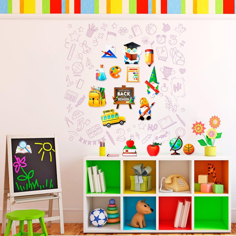 HOWAF 32pcs Welcome Back to School Bulletin Board Decorations, Back