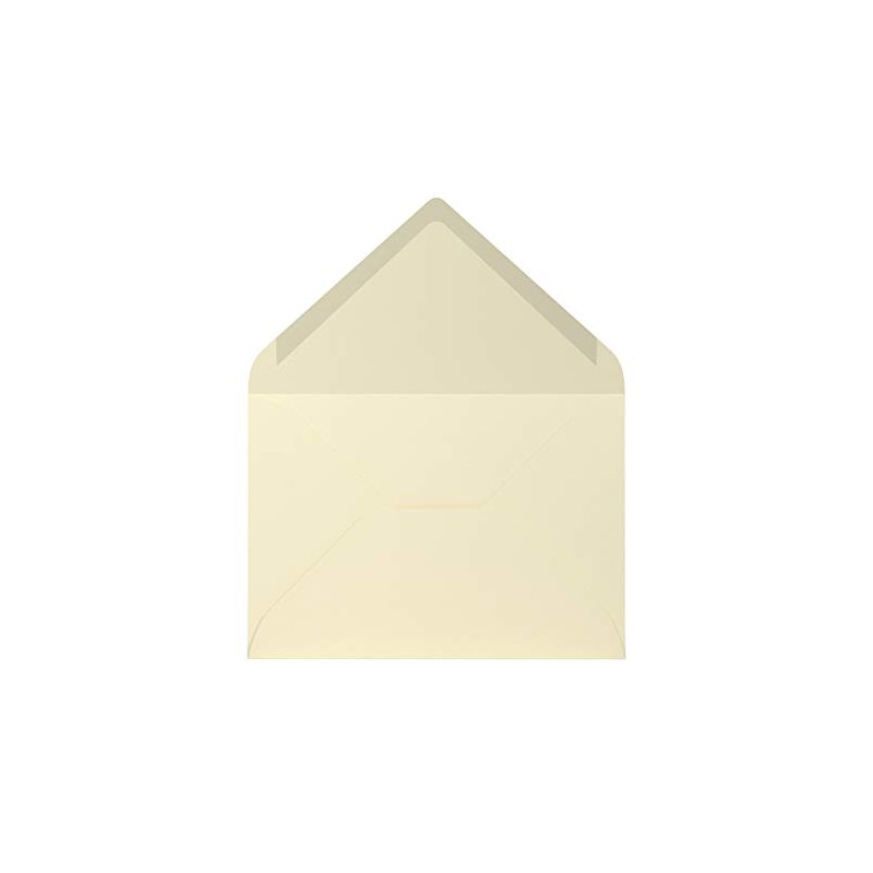 Rössler colouretti envelopes, 80 g/m², B6, Pack of 5 Cream