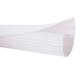 10ft - 1/2 inch Cord Protector Wire Loom Tubing Cable Sleeve Split Sleeving for USB Cable Power Cord Audio Video Cable – Protect Cat from Chewing Cords - Black (Black, 1/2"-10ft) (White, 1/2"-10ft)