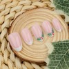 30PCS Christmas False Nails - Nude Press on Nails French
