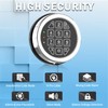 Gun Safe Replacement Lock Chrome Digital Keypad Electronic Lock, Solenoid