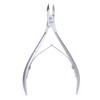 GERMANIKURE Professional Cuticle Nipper in Leather Case, Double Sharpened, Single