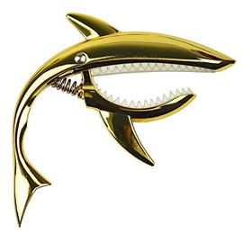 Guitar Capo Shark Acoustic Guitar Tuning Code Key (pont du monde) (Gold)