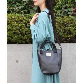 Fredrick Packers EC Limited Mini Tote Bag MISSION TOTE XS ECO Leather Limited Shoulder Bag, Women's, Lightweight, Solid, Black