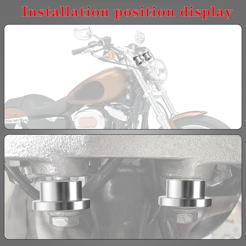LDJXDADI Solid Billet Handlebar Riser Bushings Compatible with Harley Softail