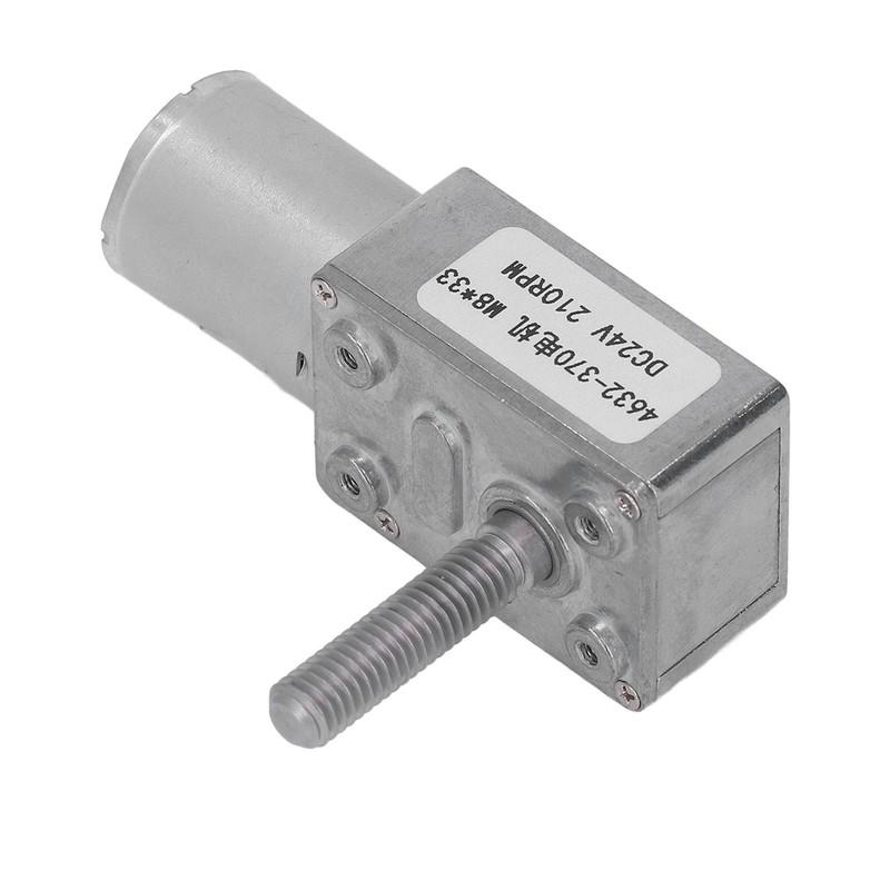 Turbo Worm Geared Motor High Torsion Micro Gearbox DC24V M8x33mm