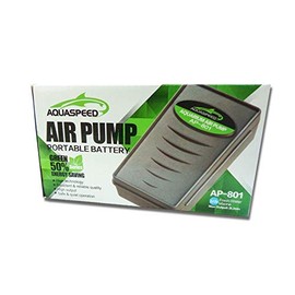 Portable Fish Aquarium Battery Operated Back-up Air Pump Airstone Airline Tubing