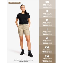 RevolutionRace Rambler Lightweight Pro Shorts for Women, Lightweight Shorts and Hiking Shorts for Women, Aluminium/Brindle