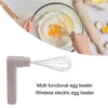 Electric Egg Beater 800mah Rechargeable Cordless Hand Blender Efficient Handheld