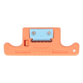 5 Wire Optical Fiber Stripper Longitudinal Ribbon Fiber Cable Stripper 1.9‑3.0mm Cable Splicing Tool Orange