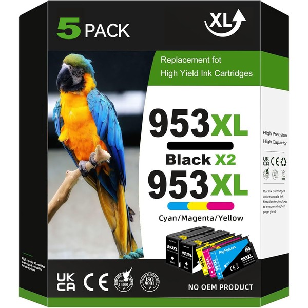 PayForLess 953XL 953 XL Printer Cartridges Compatible with HP 953XL
