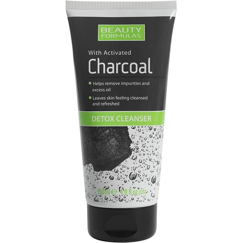 Beauty Formulas Activated Charcoal Detox Cleanser, 150ml, Pack of 3