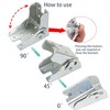 4Pack Folding Legs Support Bracket 90° Self Locking Hinge,Silver Foldable
