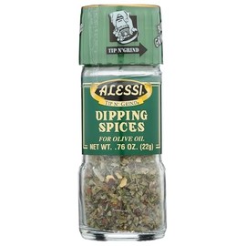 Alessi Herb & Seasoning Grinder, Dipping Spices for Olive Oil, Tip n' Grind (Garlic, 0.76 Ounce (Pack of 1))