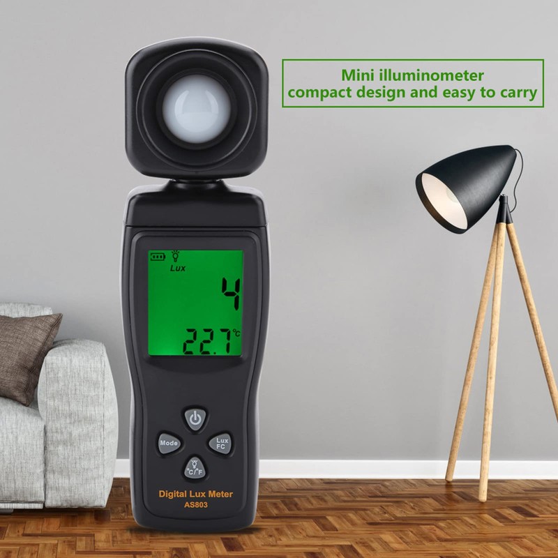 Digital Luxmeters Illuminance Light Meter Luminometers Lux Light Meter ‑10~60℃