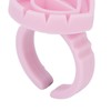 Pack of 100 Eyelash Glue Holders, Heart-Shaped Plastic Eyelash Glue