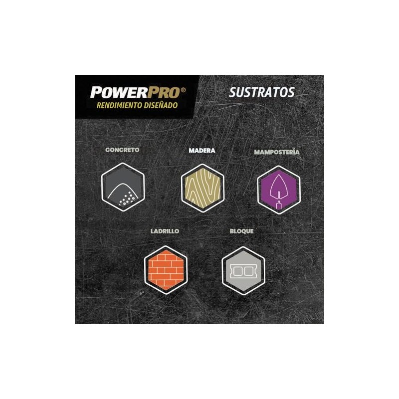Power Pro 116822 - Tornillos multimateriales de cabeza plana, #6