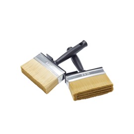 Fit For The Job Twin Pack 4 inch Block Brush for Rapid Painting on Walls, Ceilings, Masonry, Shed and Fence Brush, Decking & More, Large Paintbrush, Masonry Paintbrush