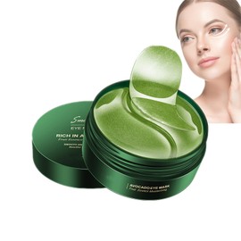 Mikabila Eye Patches (04)30 Paar Kollagen Augenpads Gegen Augenringe mit Avocado,Augenpads Gegen Augenringe, Avocado-Augenmaske Reich Hyaluronsäure,Mindern Falten und Schwellungen