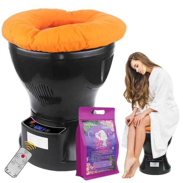 TOKPELA Yoni kit, V Steam Seat Kit, V Steam Seat at Home Kit With Cushion and 20 Bags Yoni Herbs，V Steam Seat Kit for Women V Cleaning and Tightening, Ph Balance, Postpartum Care and more