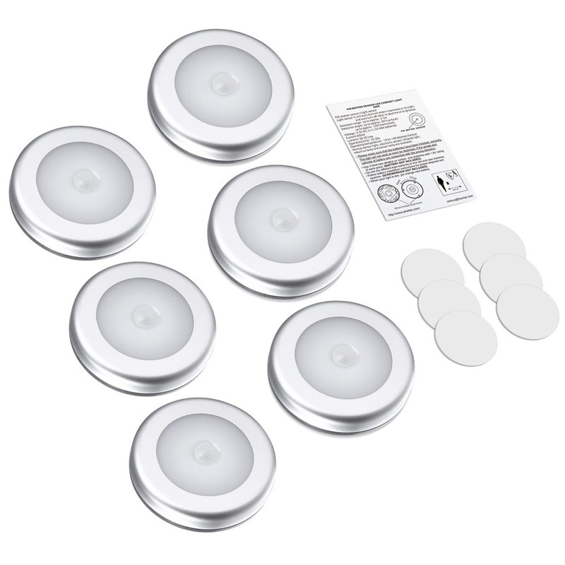AMIR Upgraded 3.15” Motion Sensor Light, Cordless Battery-Powered LED Night